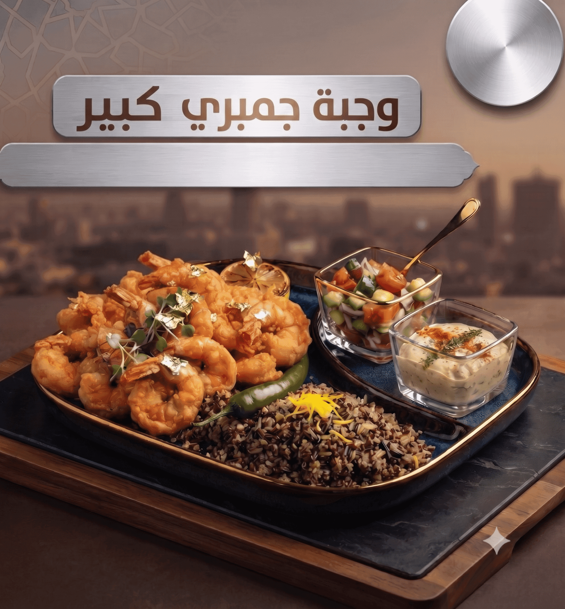 وجبة جمبري كبير
