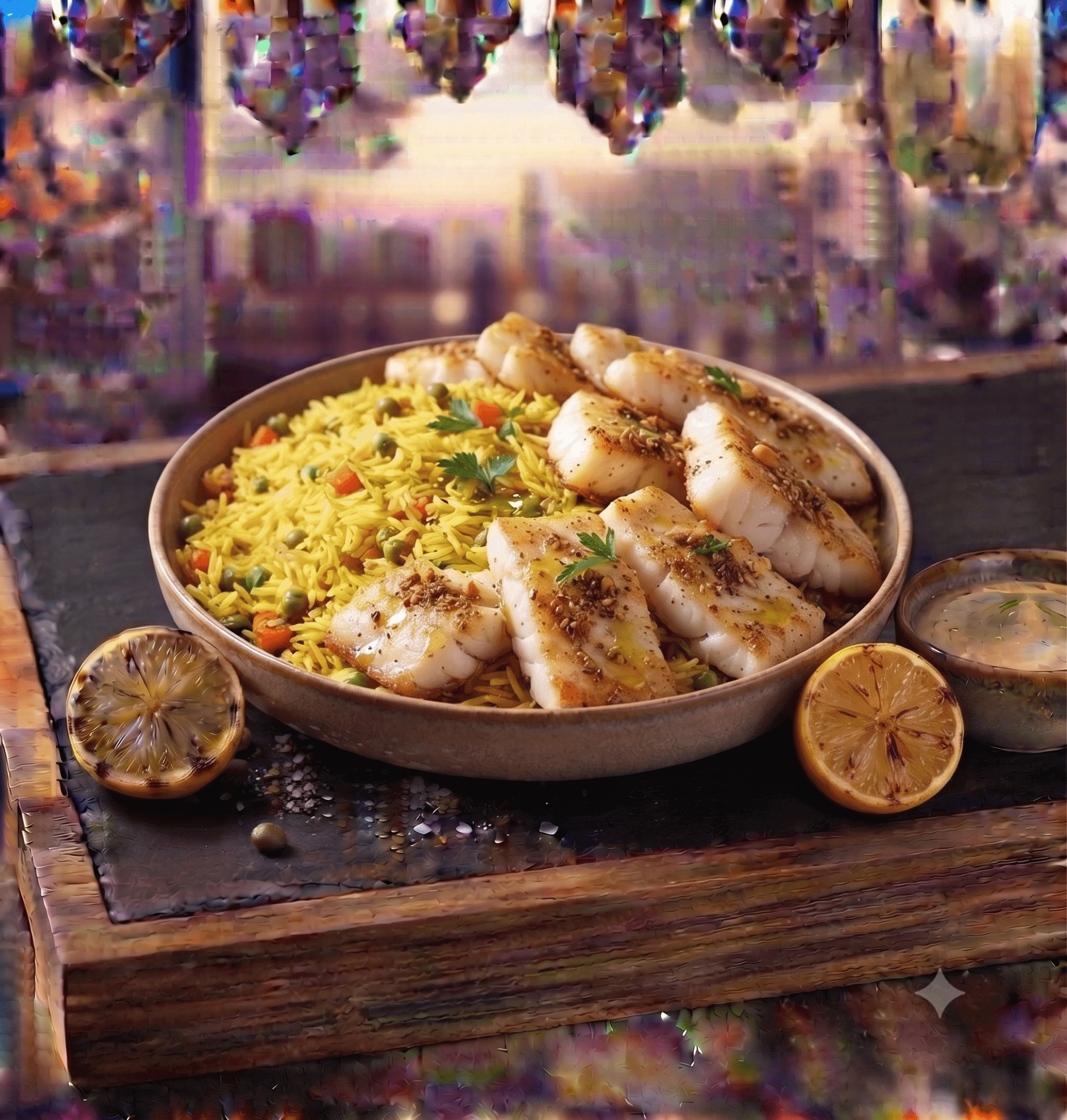 طبق أرز فيليه
